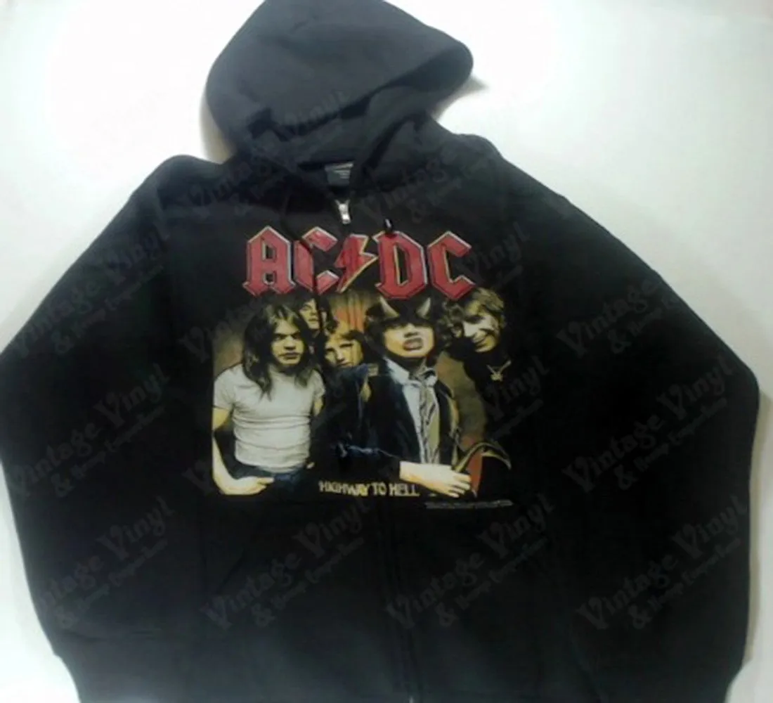 AC/DC - Highway To Hell Band Members Zip-Up Hoodie