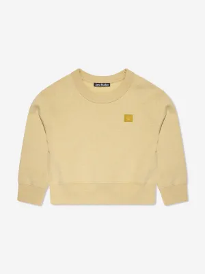 Acne Studios Kids Crew Neck Sweatshirt in Yellow