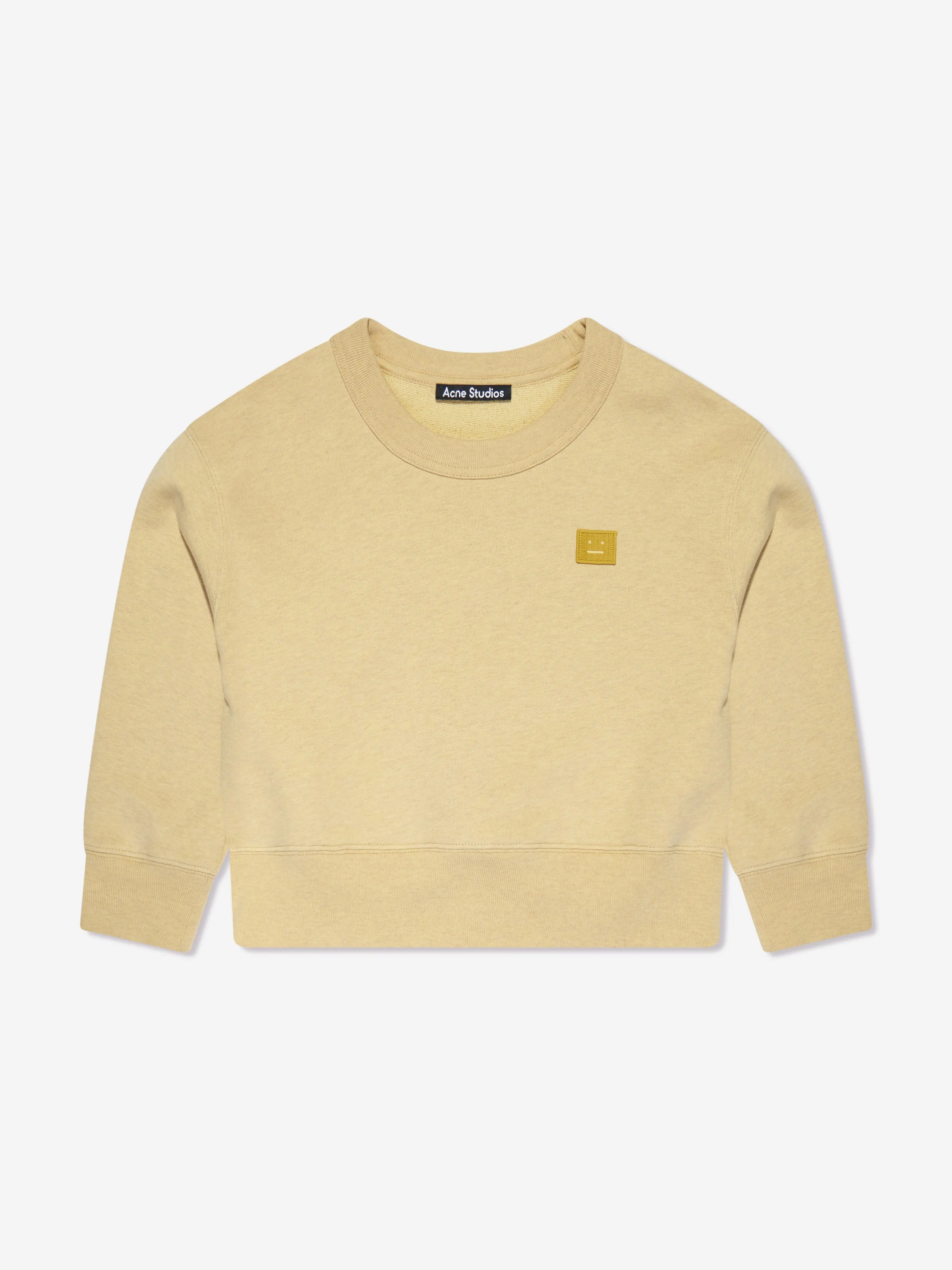 Acne Studios Kids Crew Neck Sweatshirt in Yellow