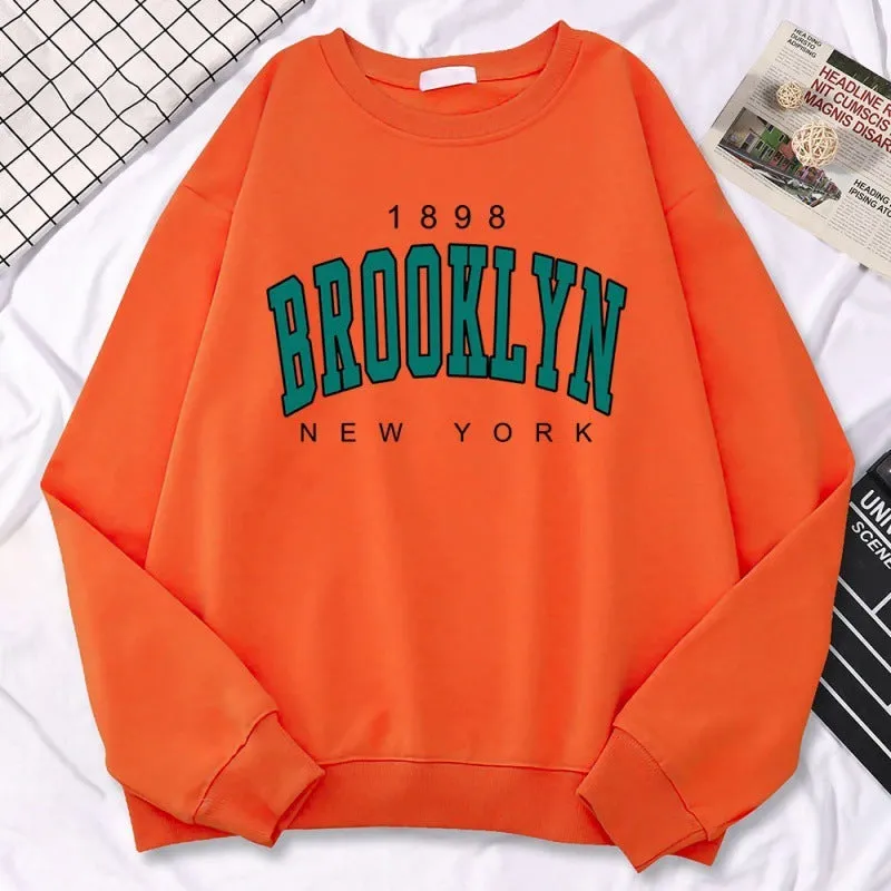 Autumn Kawaii Womens Sweatshirts 1898 Brooklyn