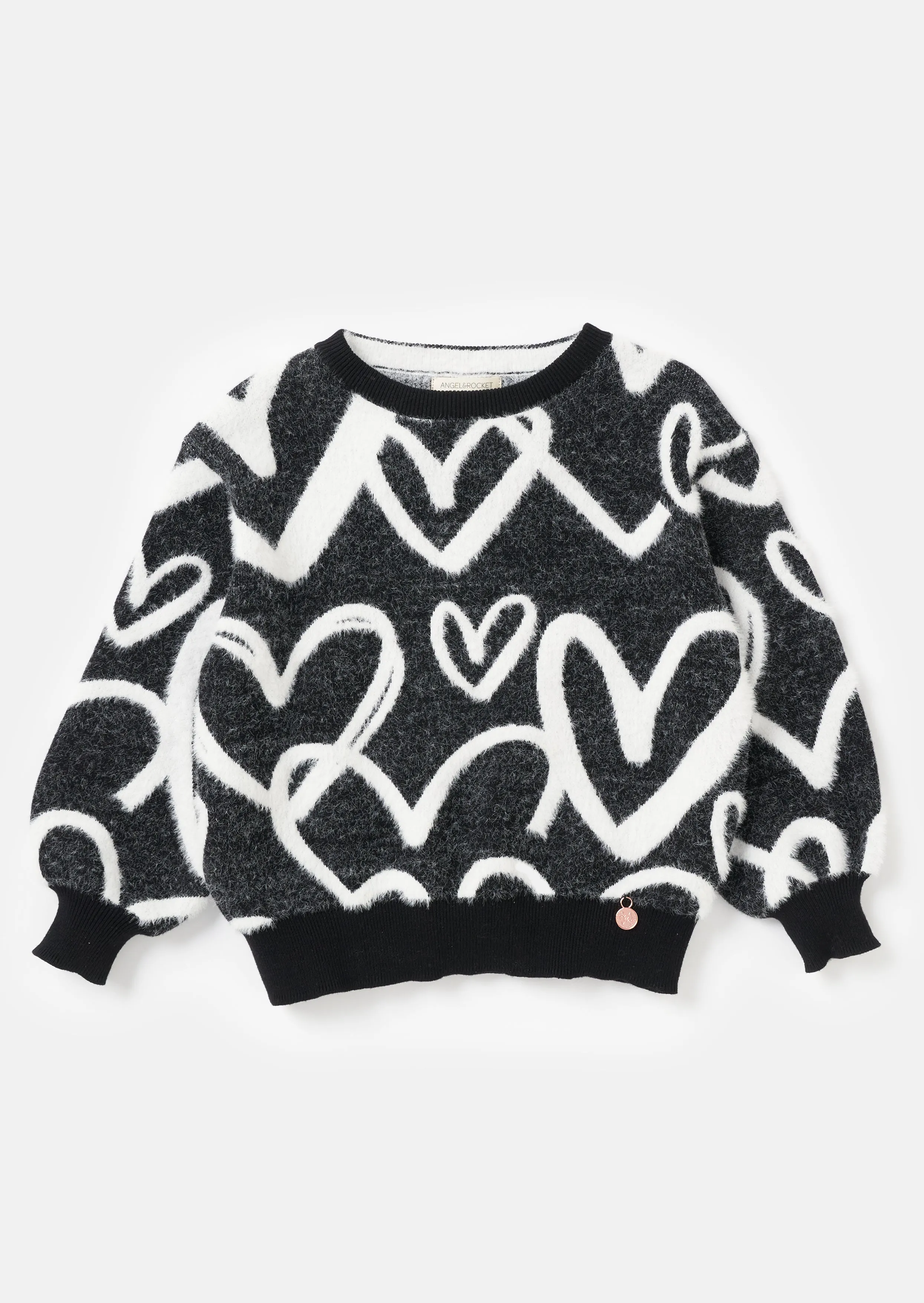 Avril Black Heart Jumper