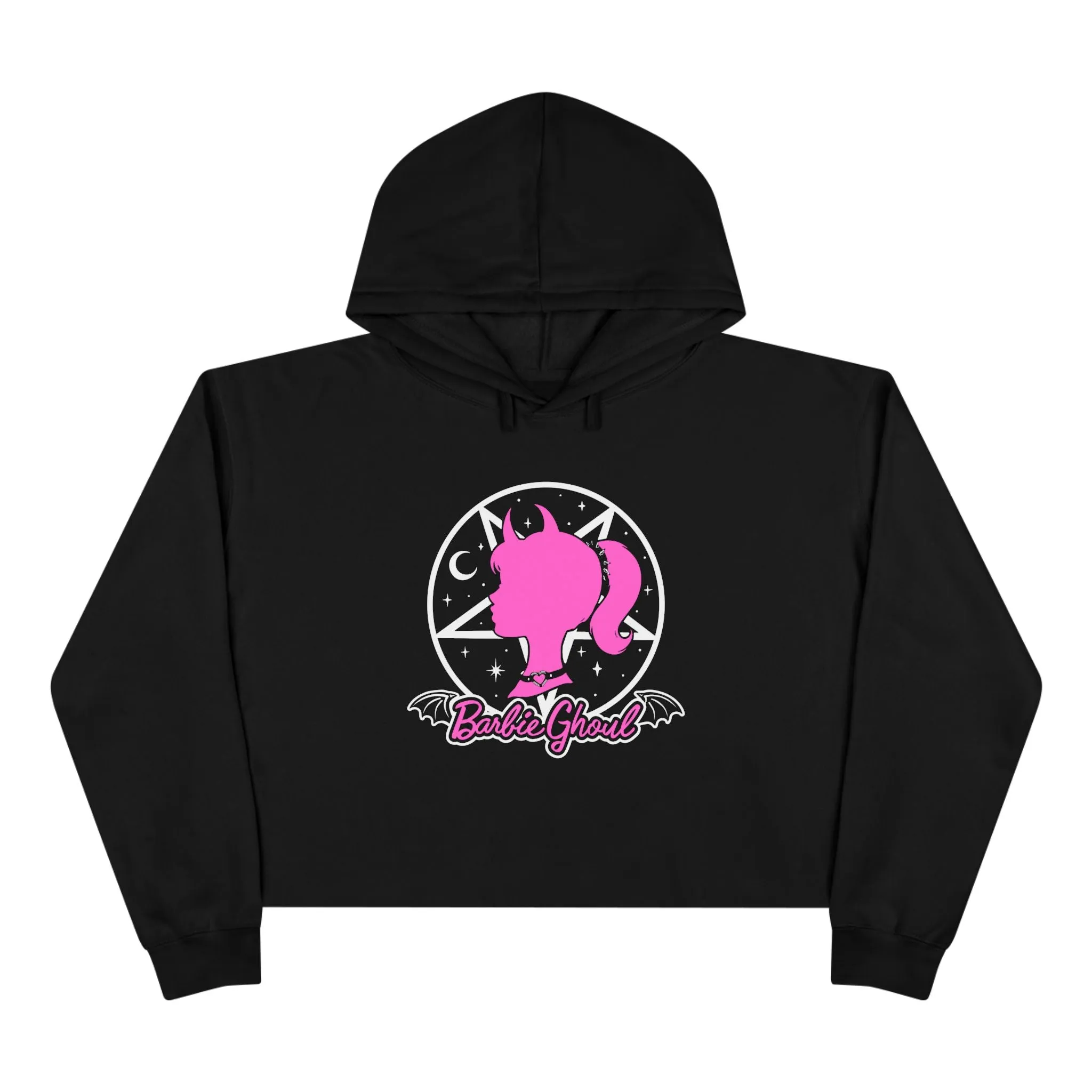 Barbie Ghoul Crop Hoodie