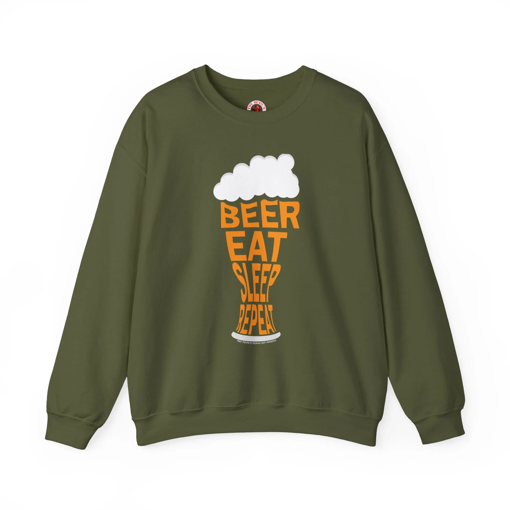 Beer Eat Sleep Repeat Crewneck Sweatshirt