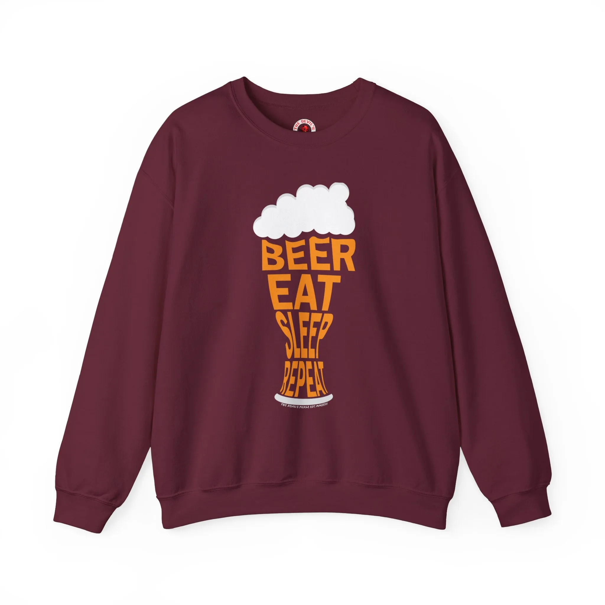 Beer Eat Sleep Repeat Crewneck Sweatshirt