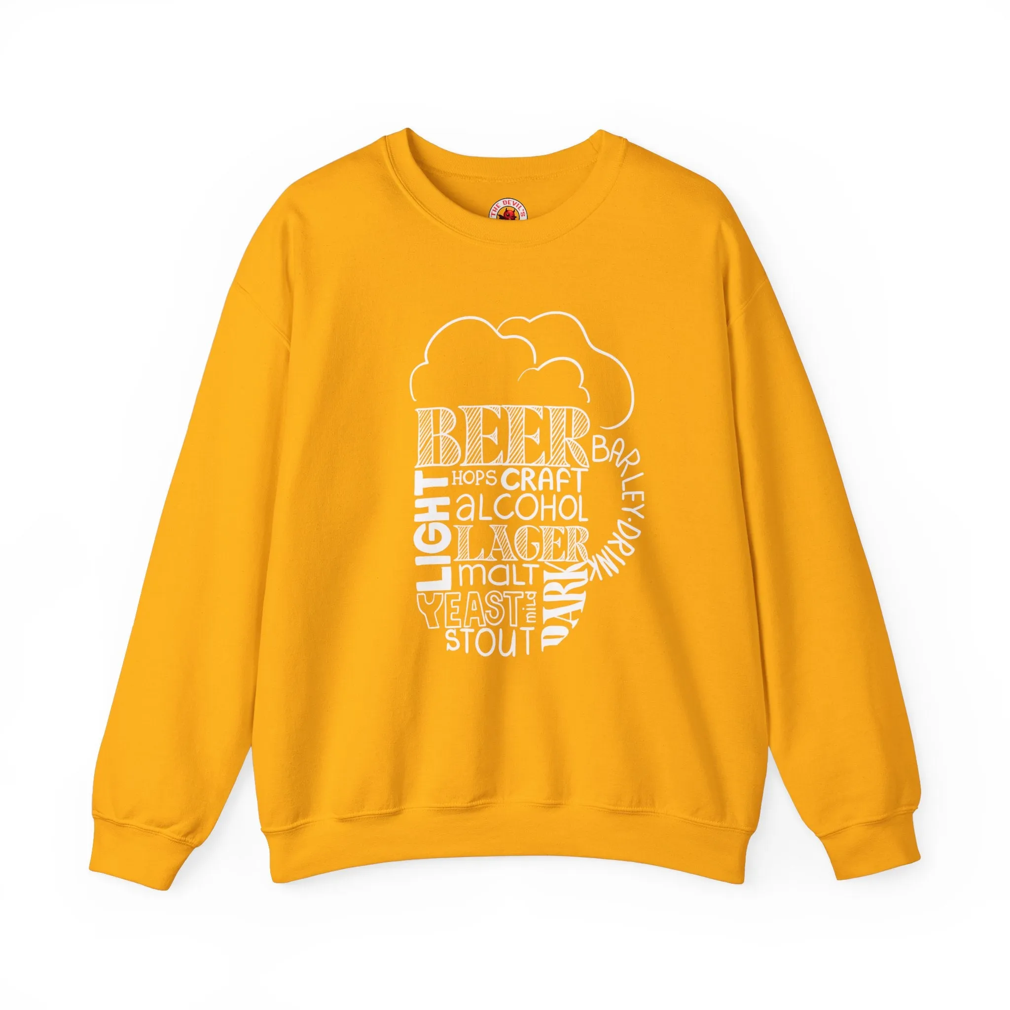 Beer Mug Of Words Crewneck Sweatshirt