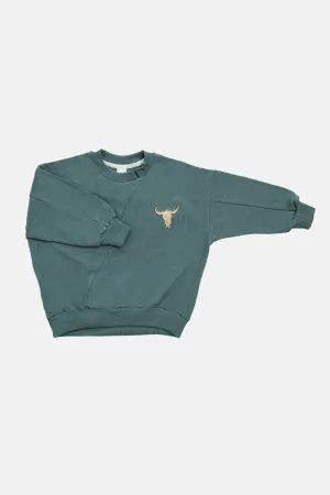 BISON SWEATSHIRT-Green