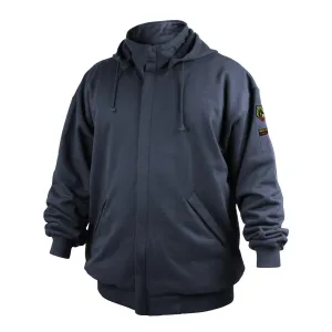 Black Stallion AR/FR Cotton Full-Zip Hooded Sweatshirt - JF3530-NV