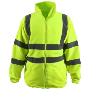 Blackrock Yellow High Visibility Zip Up Fleece