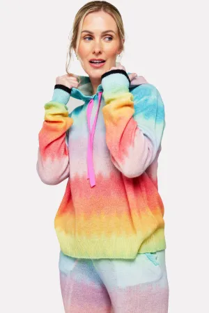 Brodie Cashmere Ombre Wave Hoodie