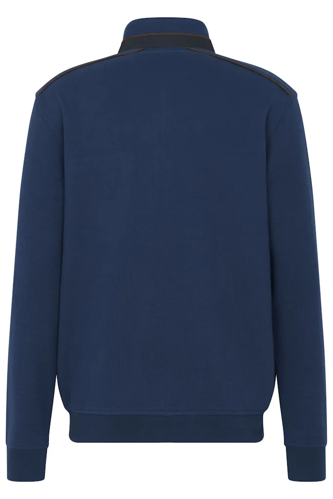 Bugatti - Half Zip Sweatshirt, Blue