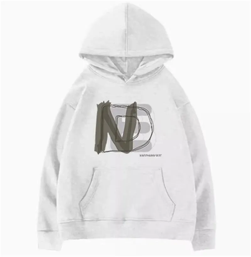 Casual Hooded Pullover Basic Letter Printing Women Hoodies Winter Chic Drawstring Simple Loose Fashion Top Female Hoodies