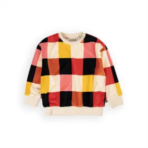 CHE221-CHECKERS SWEATER VELVET