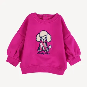 Chic Poodle Long-Sleeved Sweatshirt