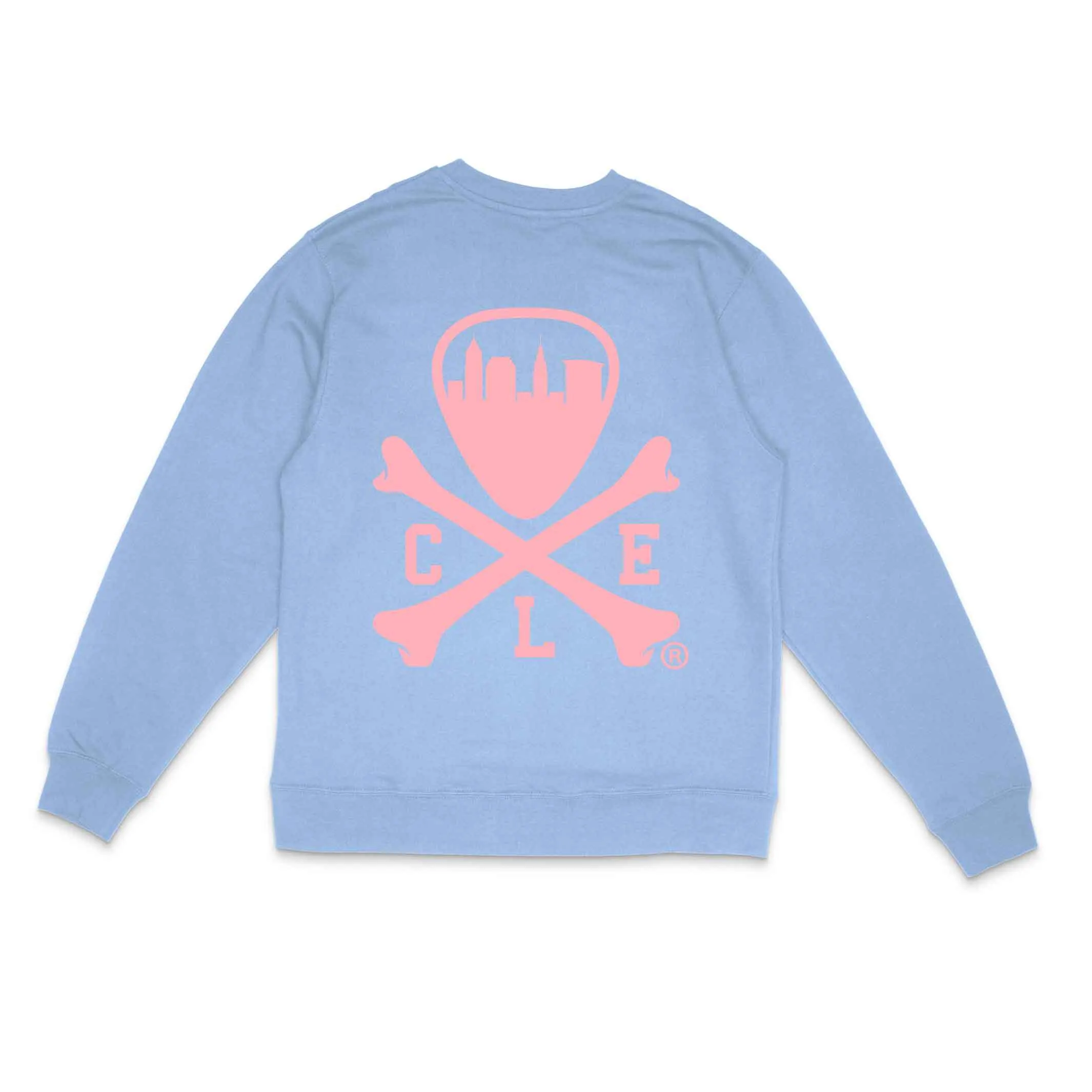 CLE Logo - Unisex Crewneck Sweatshirt - Pigment Lt Blue