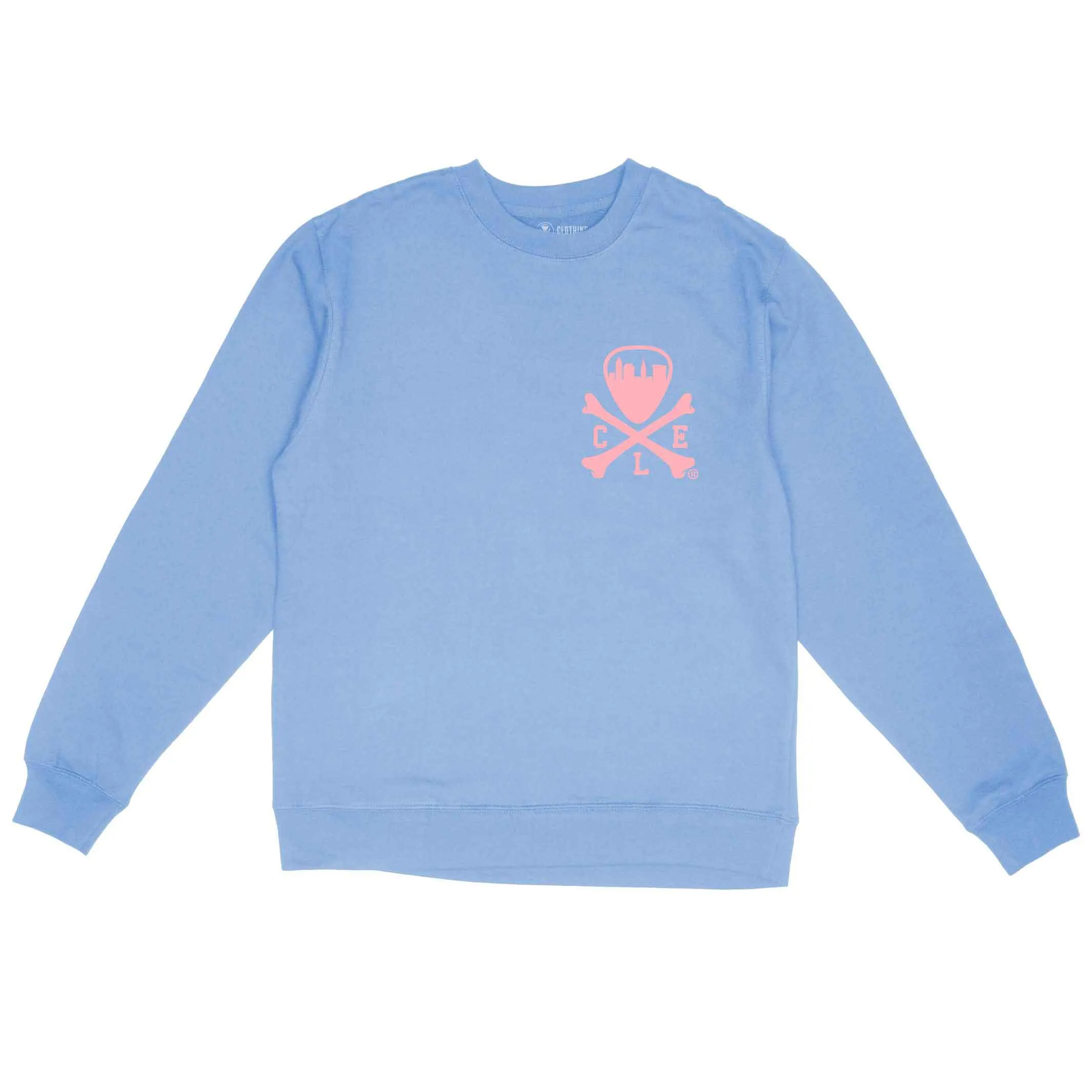 CLE Logo - Unisex Crewneck Sweatshirt - Pigment Lt Blue