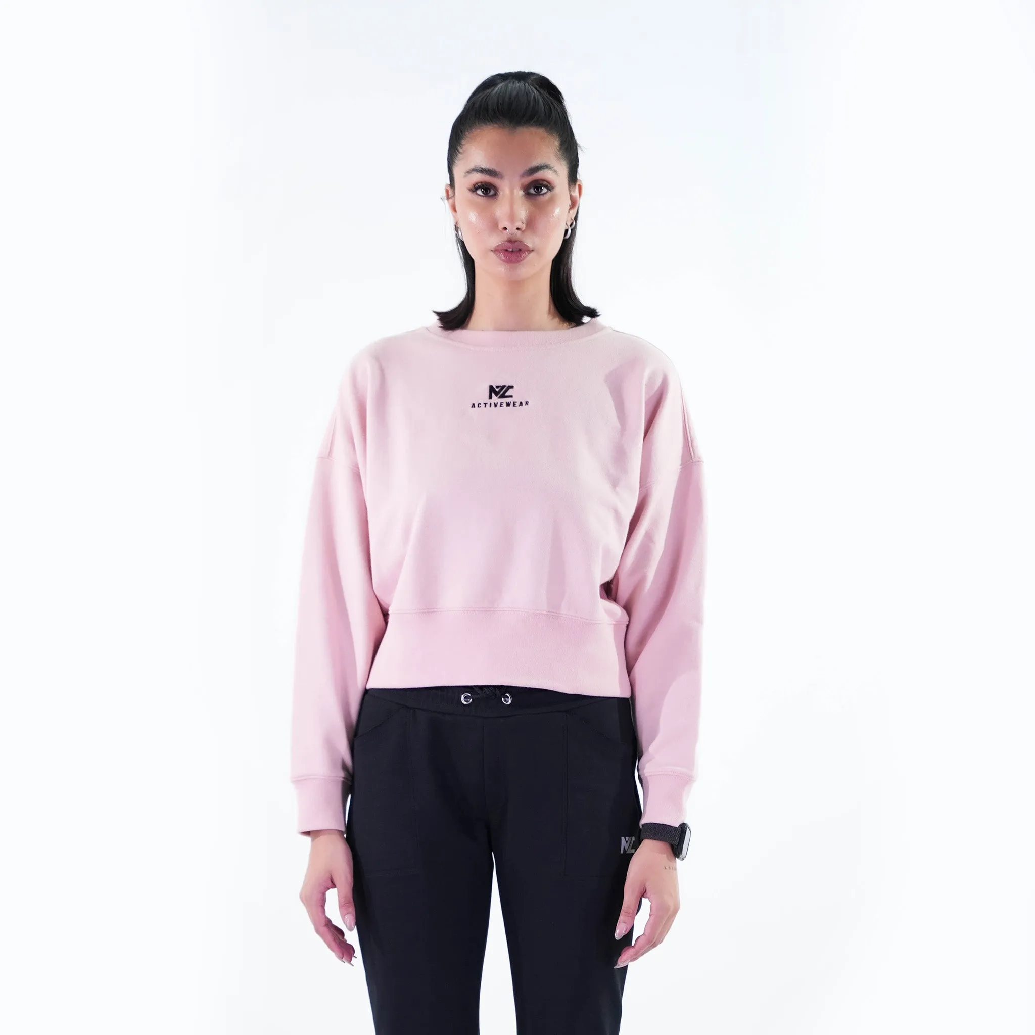 Cozycrest Oversized Sweatshirt Pink Skin