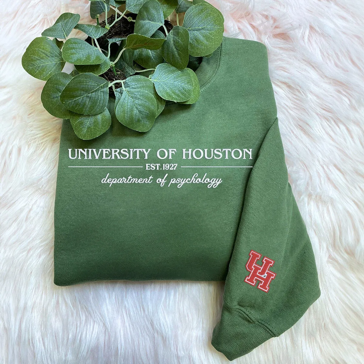 Custom Embroidered College University Sweatshirt