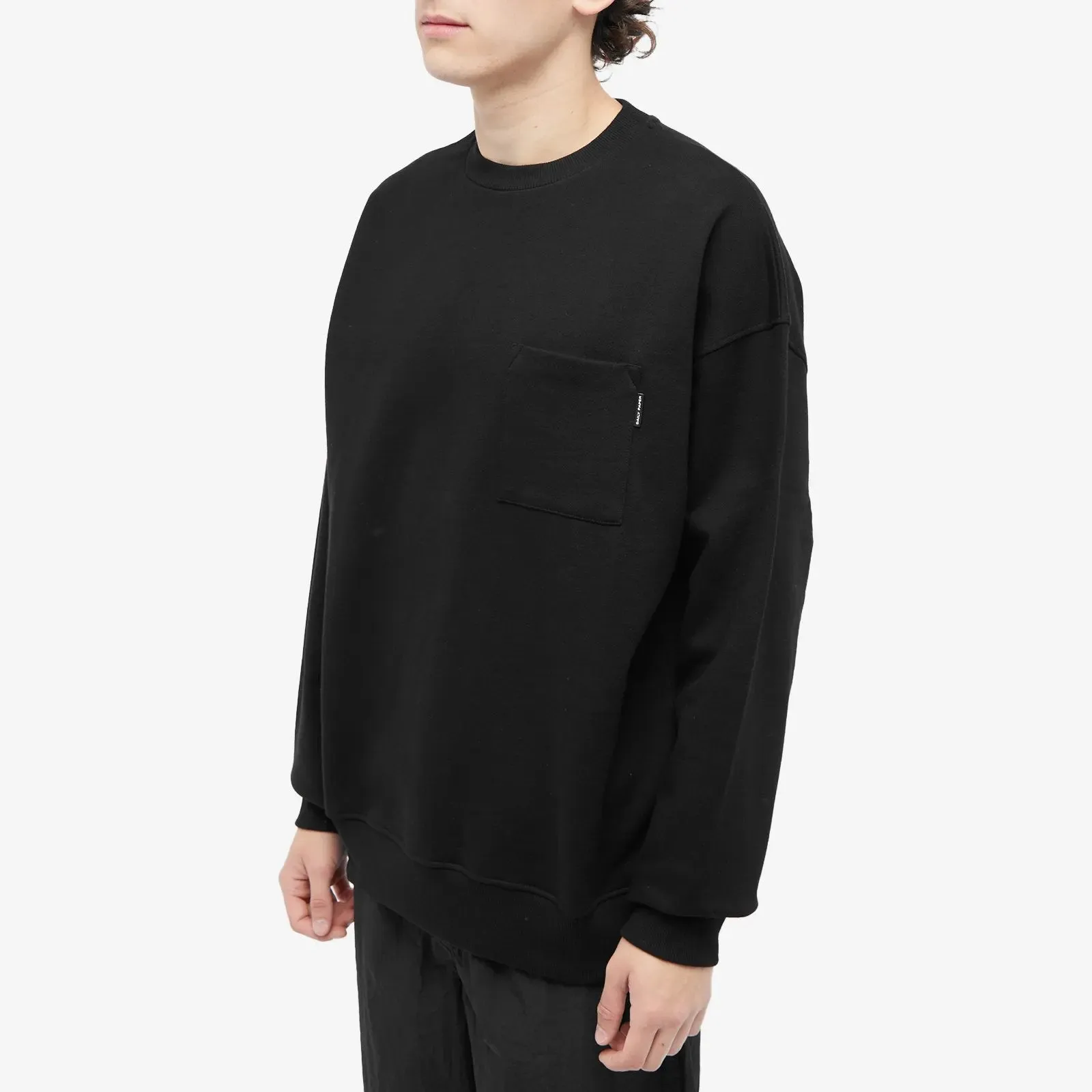 Daily Paper Enjata Pocket Crew Sweatshirt, black