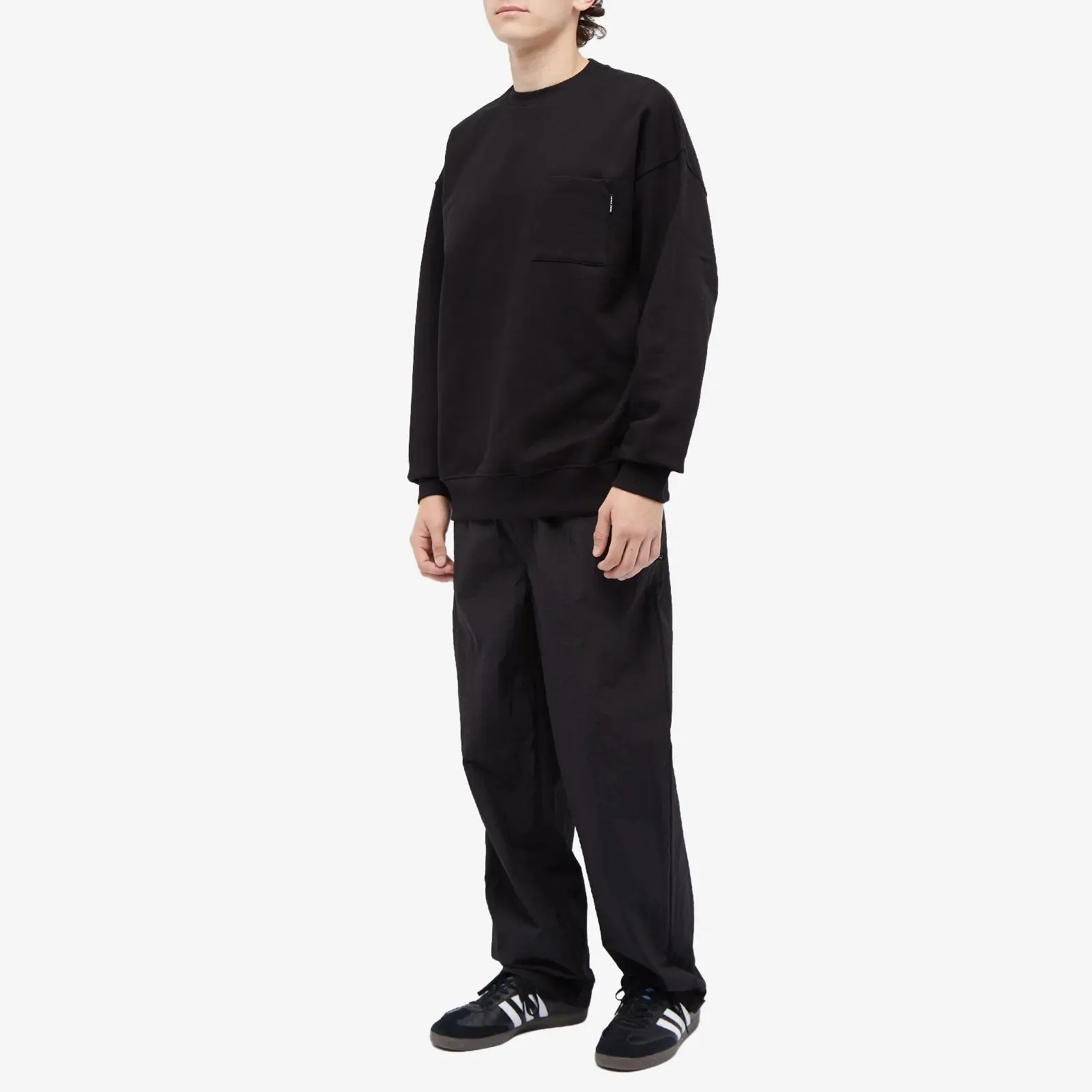 Daily Paper Enjata Pocket Crew Sweatshirt, black