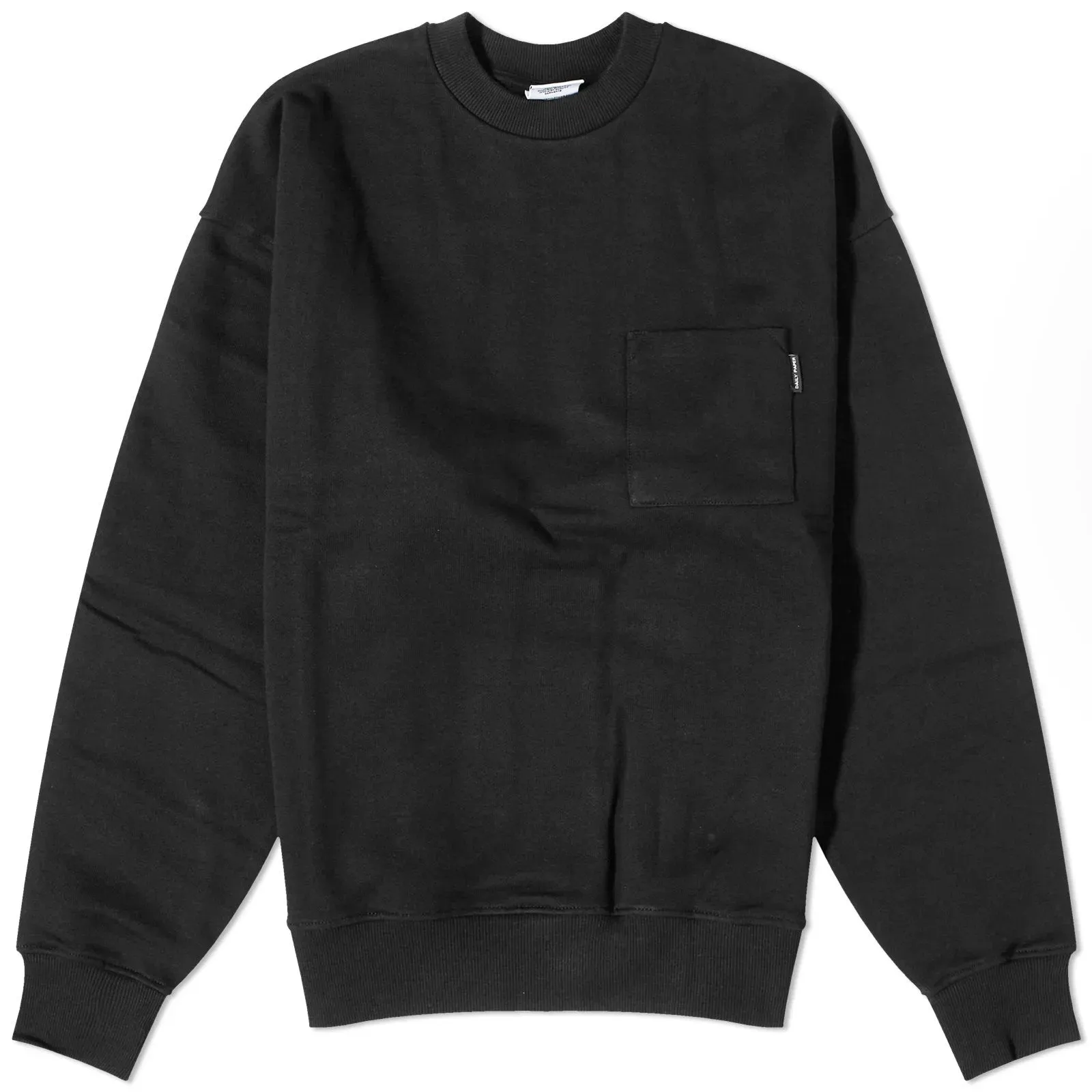 Daily Paper Enjata Pocket Crew Sweatshirt, black