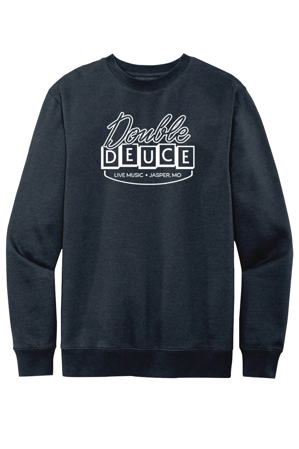 Double Deuce - Live Music Bar (Road House) - Fleece Crewneck Sweatshirt