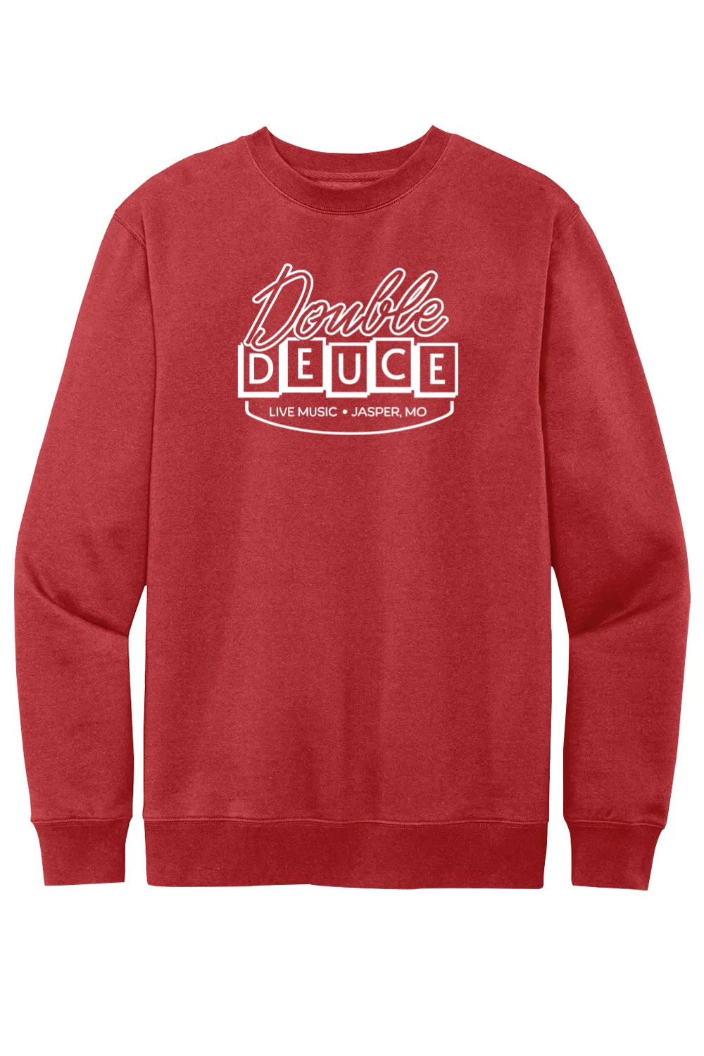 Double Deuce - Live Music Bar (Road House) - Fleece Crewneck Sweatshirt