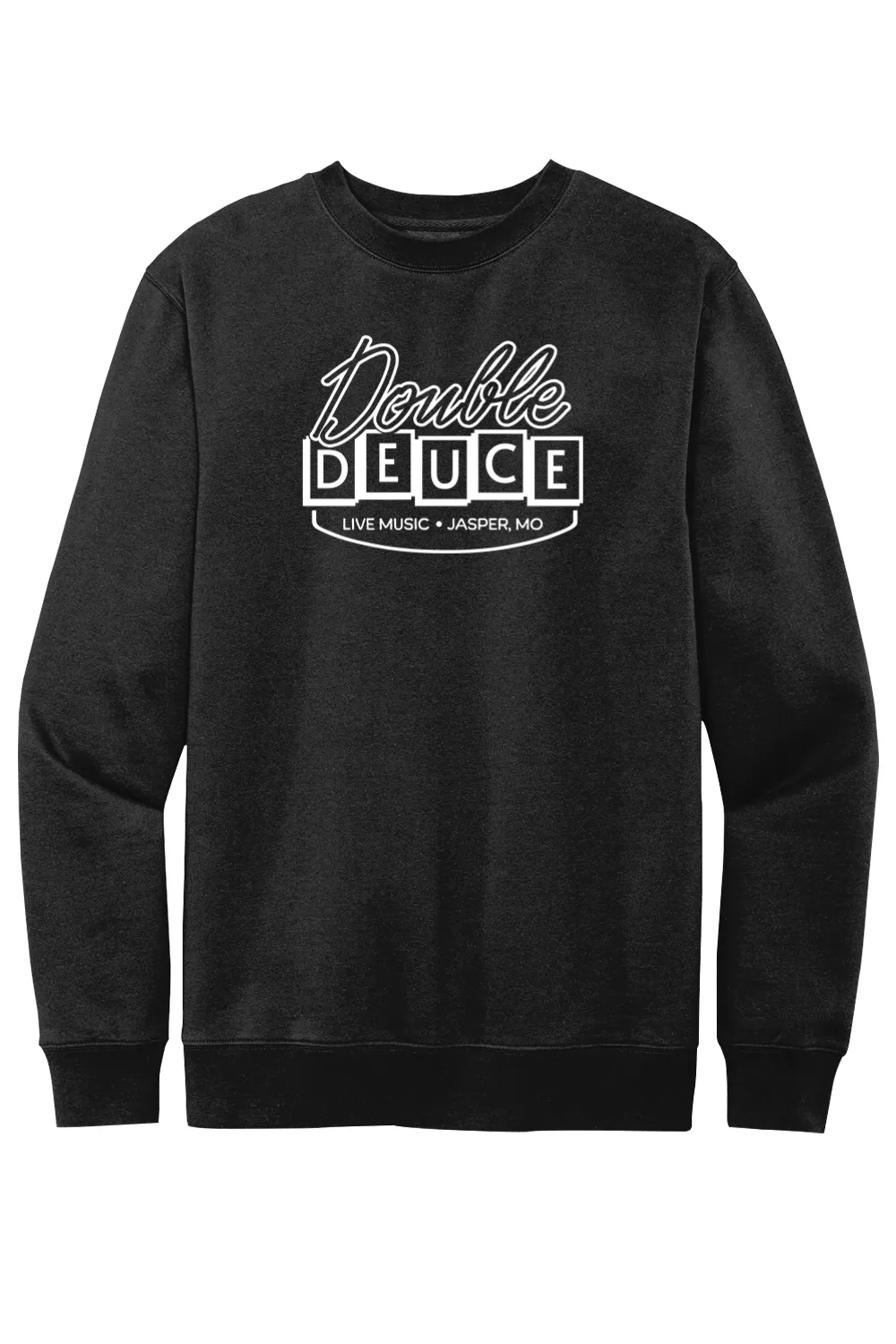 Double Deuce - Live Music Bar (Road House) - Fleece Crewneck Sweatshirt