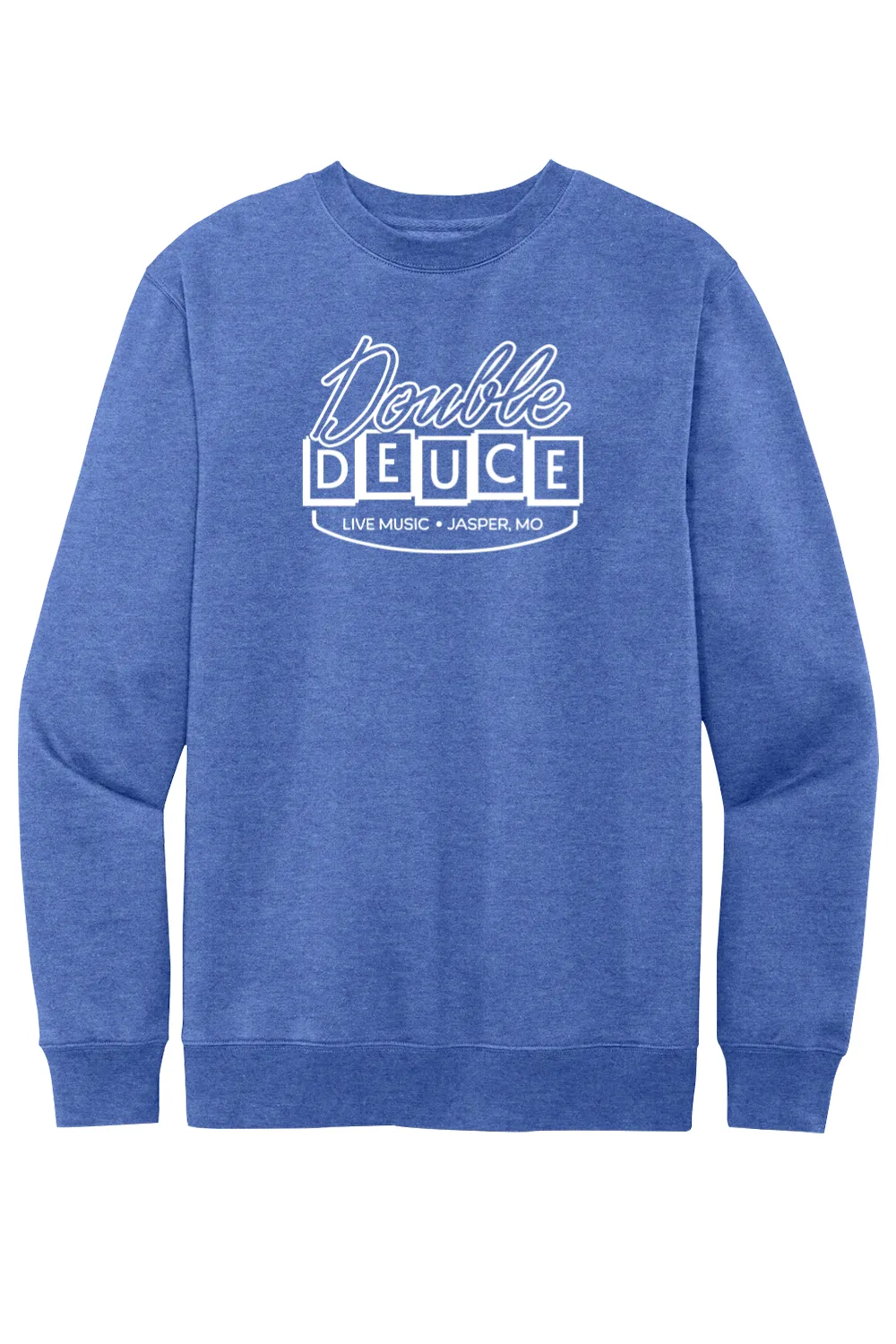 Double Deuce - Live Music Bar (Road House) - Fleece Crewneck Sweatshirt