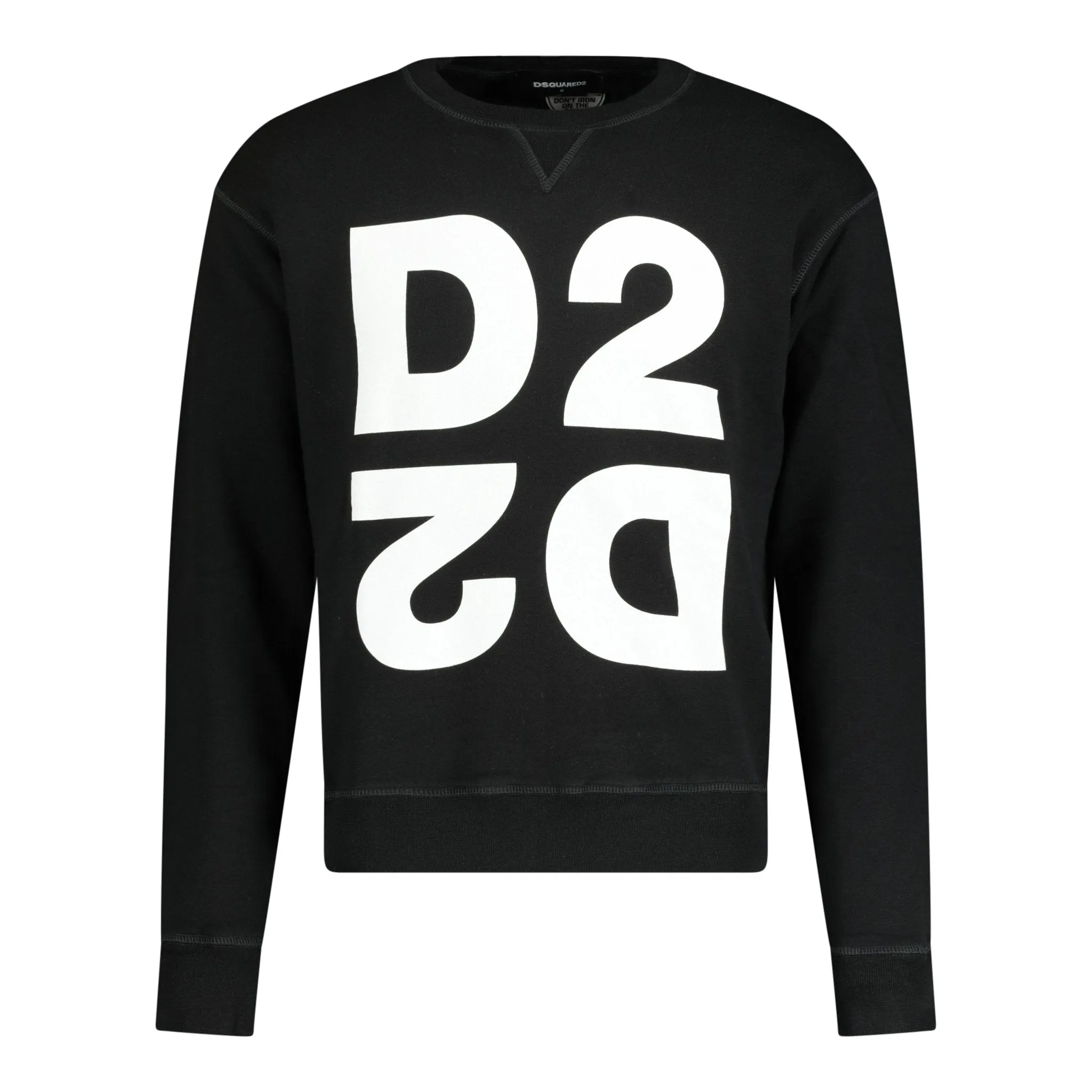 DSQUARED2 Logo Print Mirror Sweatshirt Black