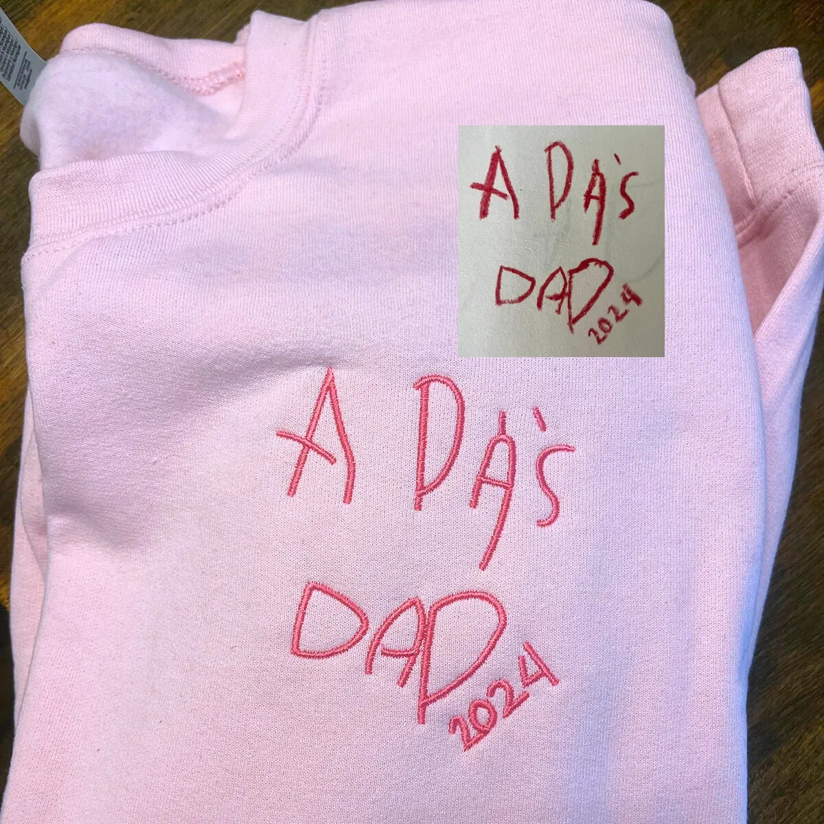 Embroidered Handwriting Sweatshirt