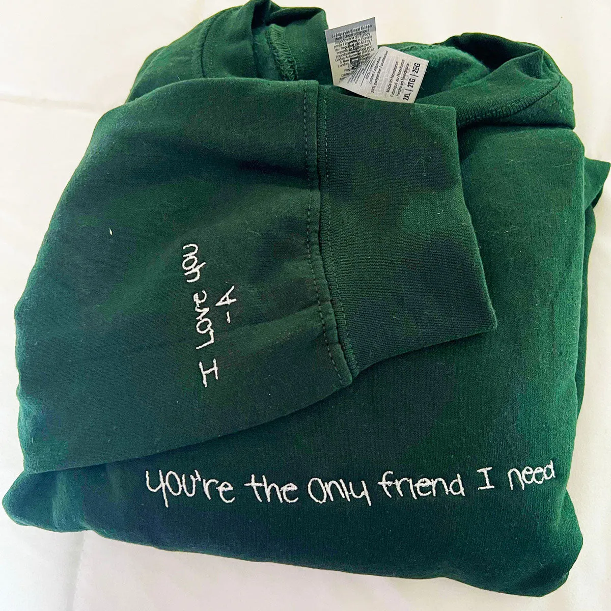 Embroidered Handwriting Sweatshirt