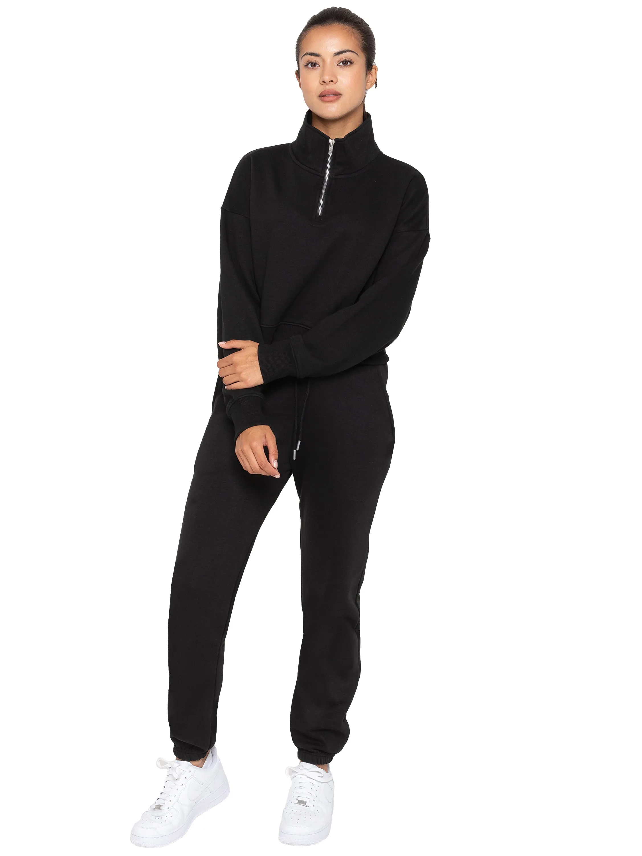 Enzo | Womens Funnel Neck Sweatshirt