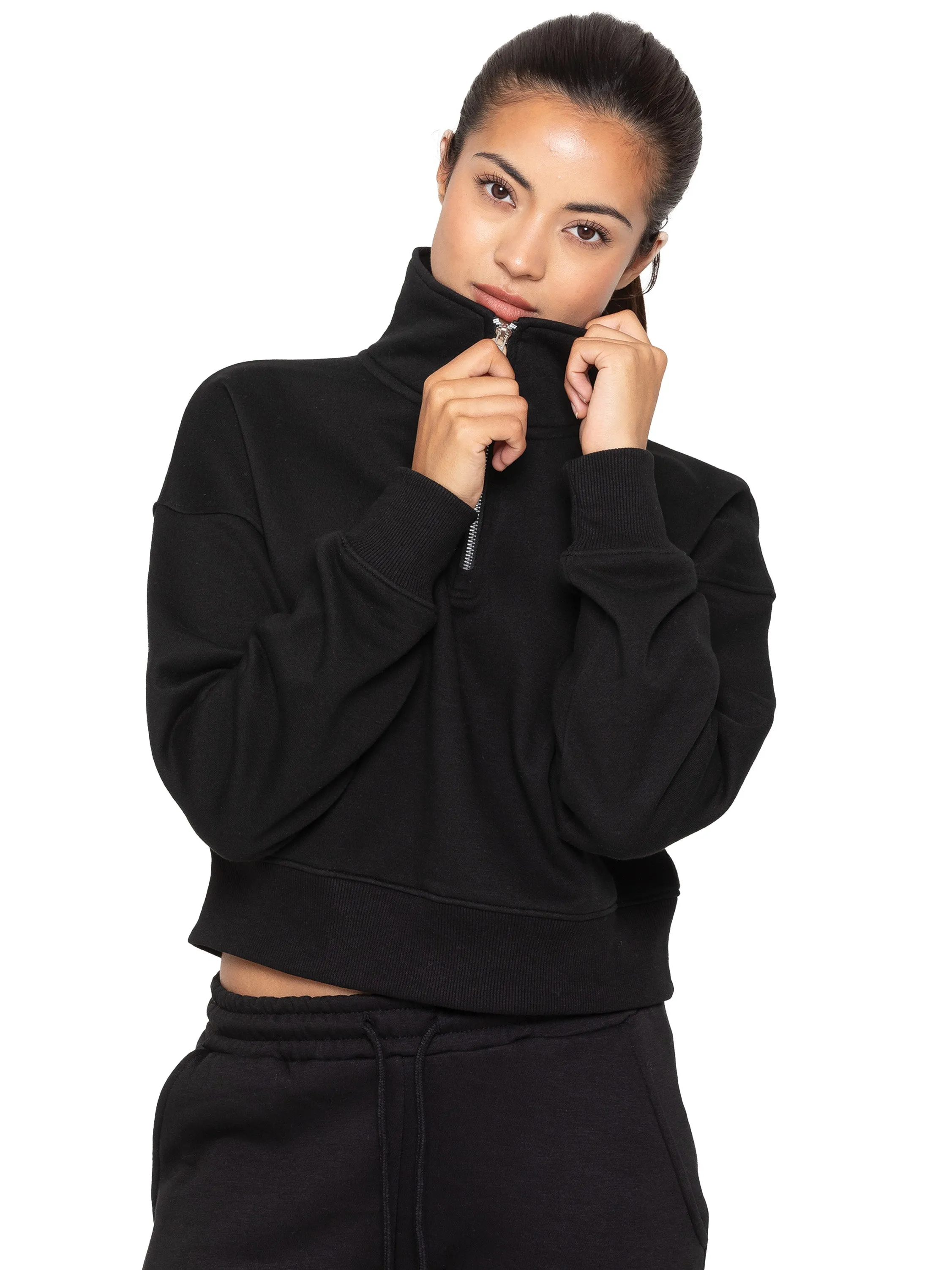 Enzo | Womens Funnel Neck Sweatshirt