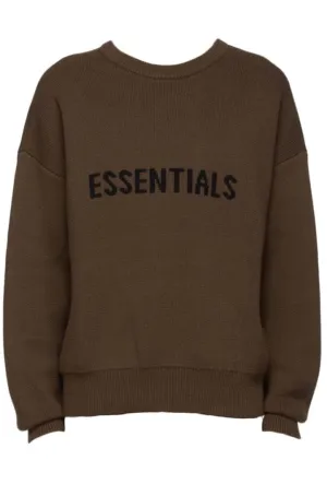 ESSENTIAL FOG KNIT SWEATER BROWN