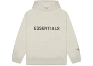 ESSENTIALS FOG 3D SILICON HOODIE OATMEAL