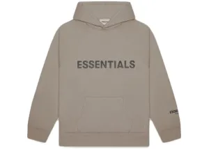 ESSENTIALS FOG 3D SILICON HOODIE TAUPE