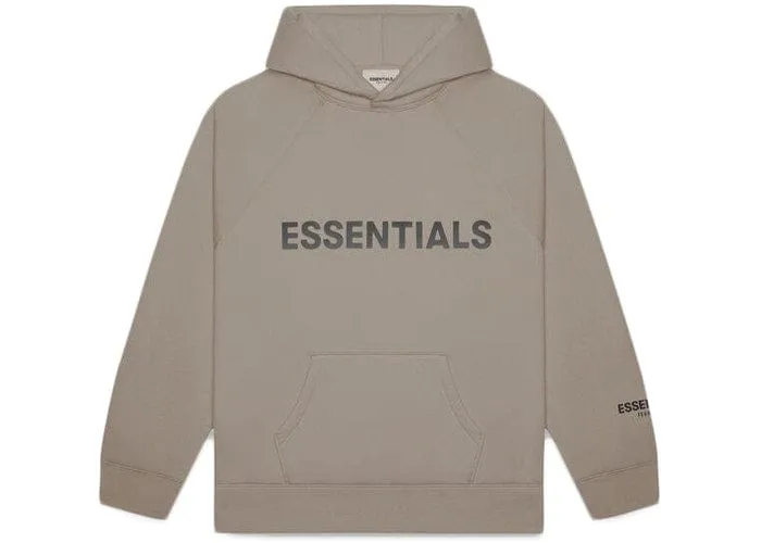 ESSENTIALS FOG 3D SILICON HOODIE TAUPE