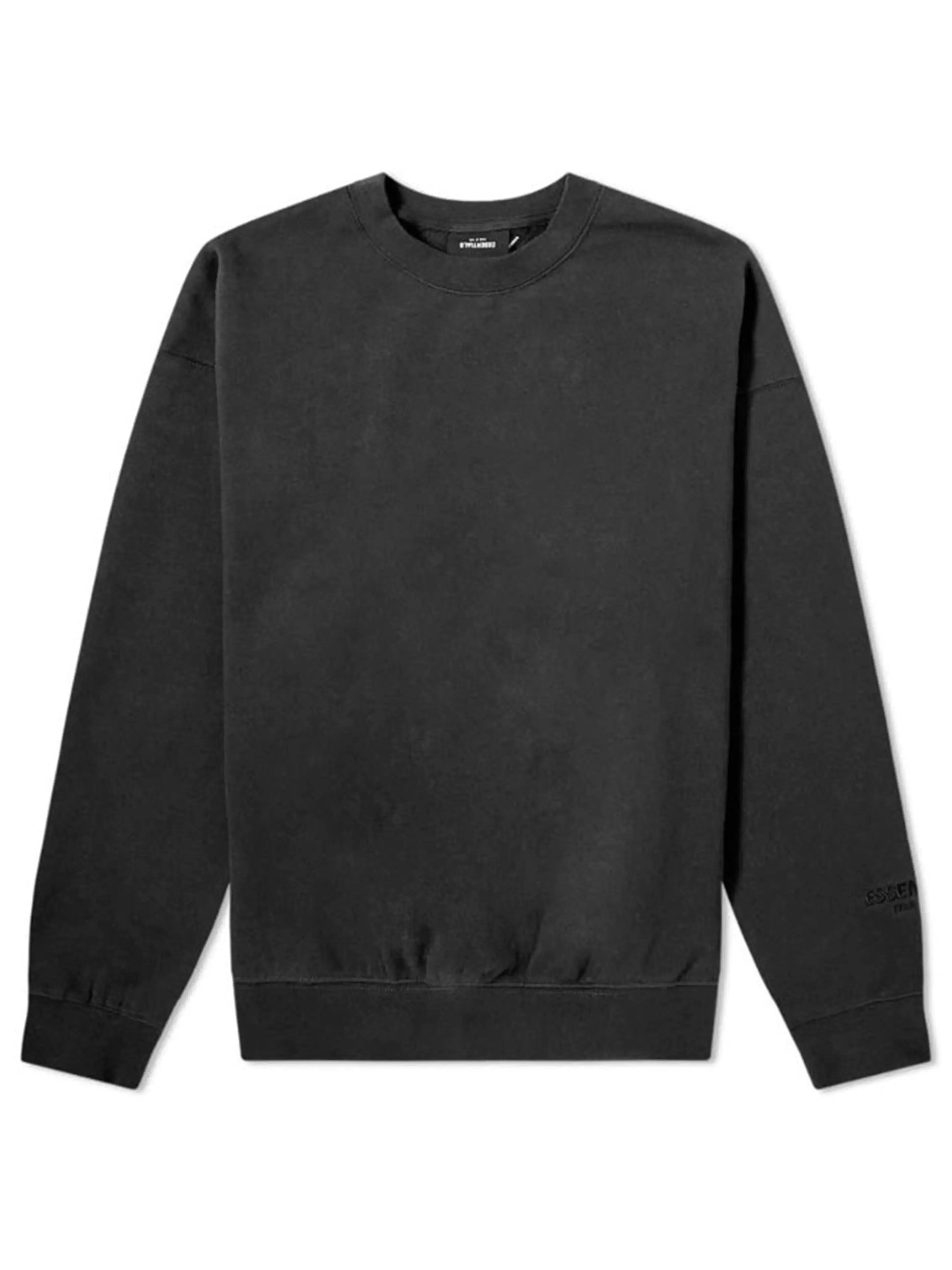 Fear Of God Essentials 3M Reflective Logo Crewneck Black [FW19]