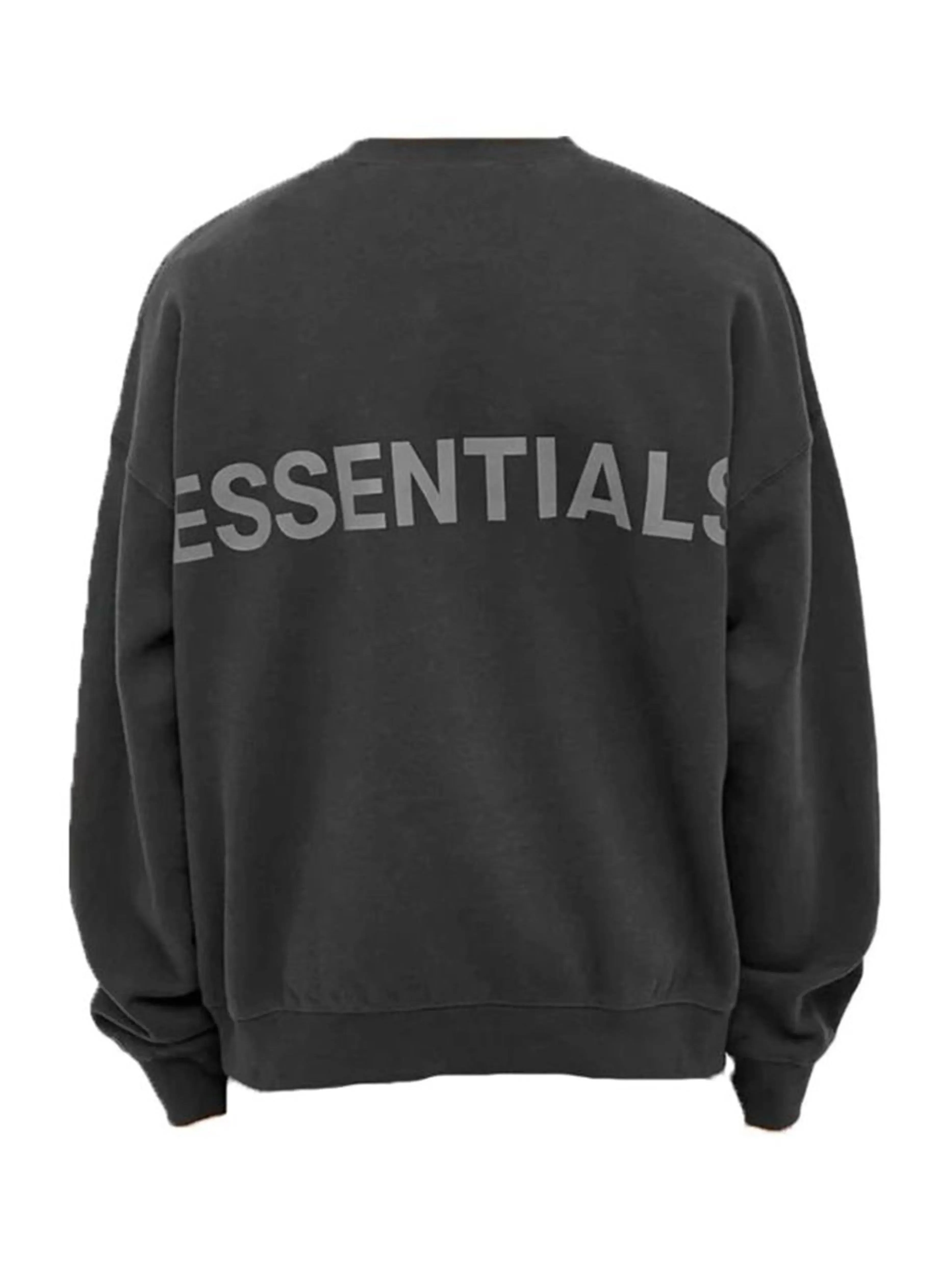 Fear Of God Essentials 3M Reflective Logo Crewneck Black [FW19]