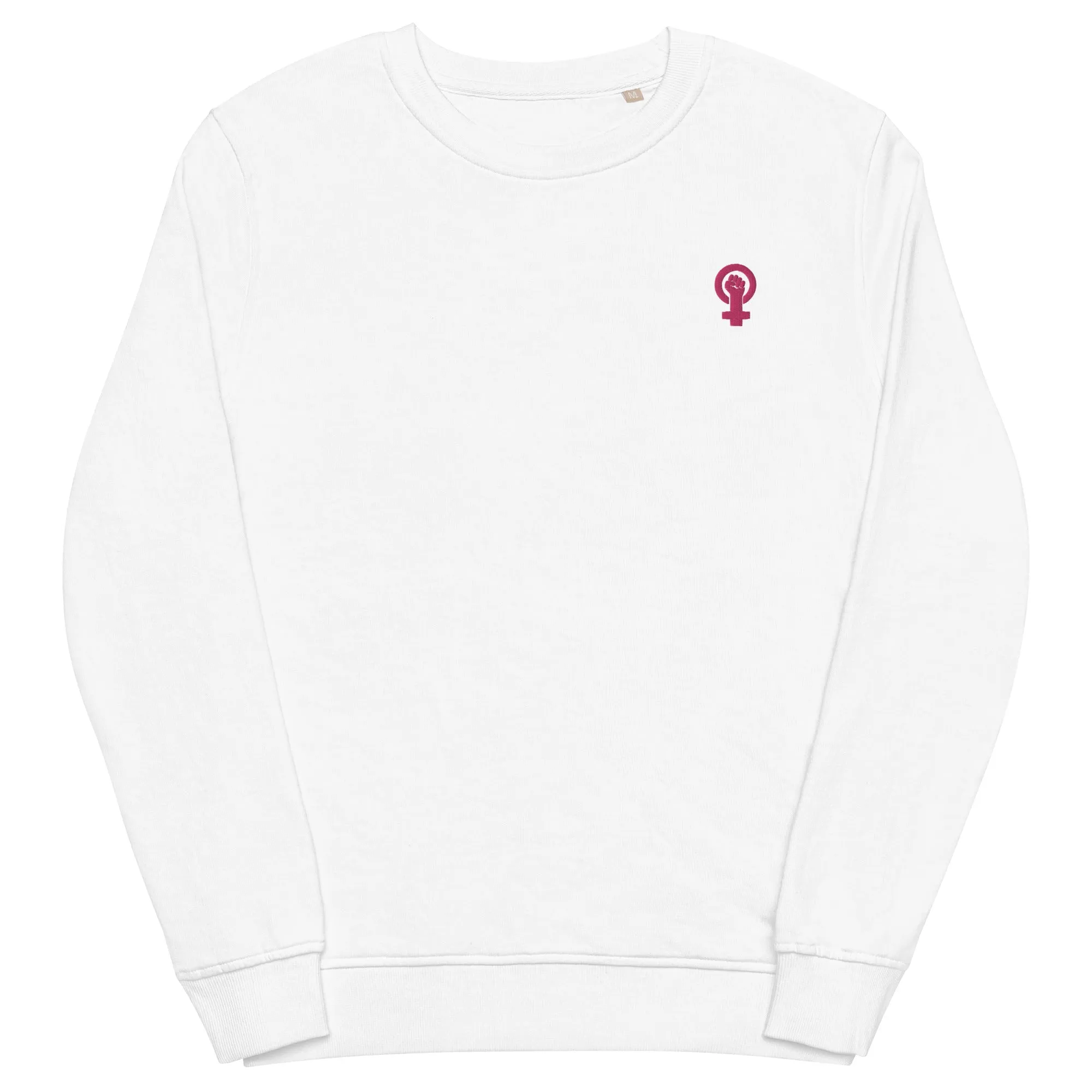 Feminist Symbol Embroidered Organic Sweatshirt