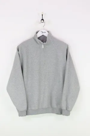 Fila 1/4 Zip Sweatshirt Grey Large