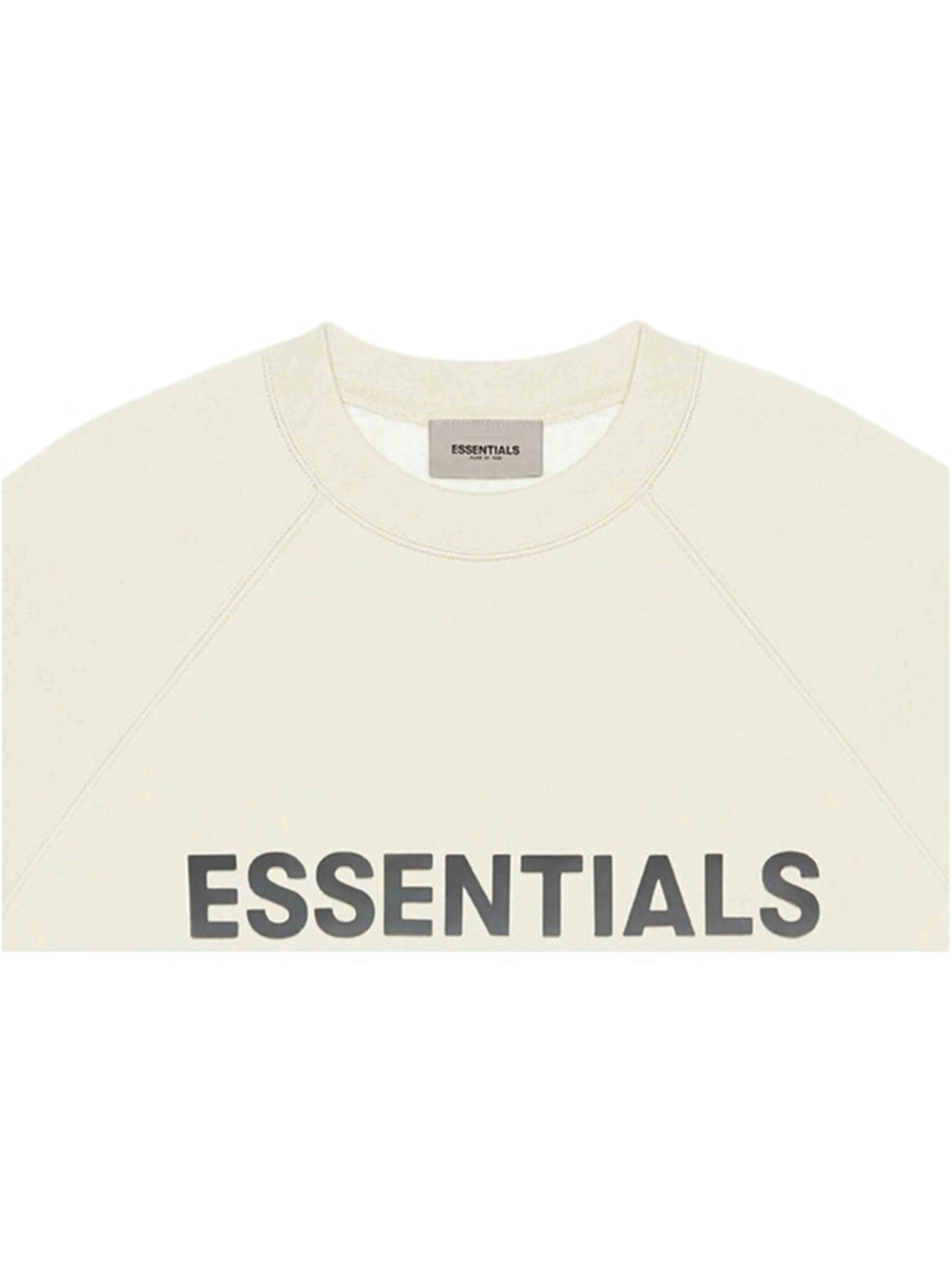 FOG ESSENTIALS APPLIQUE LOGO CREWNECK CREAM [SS20]