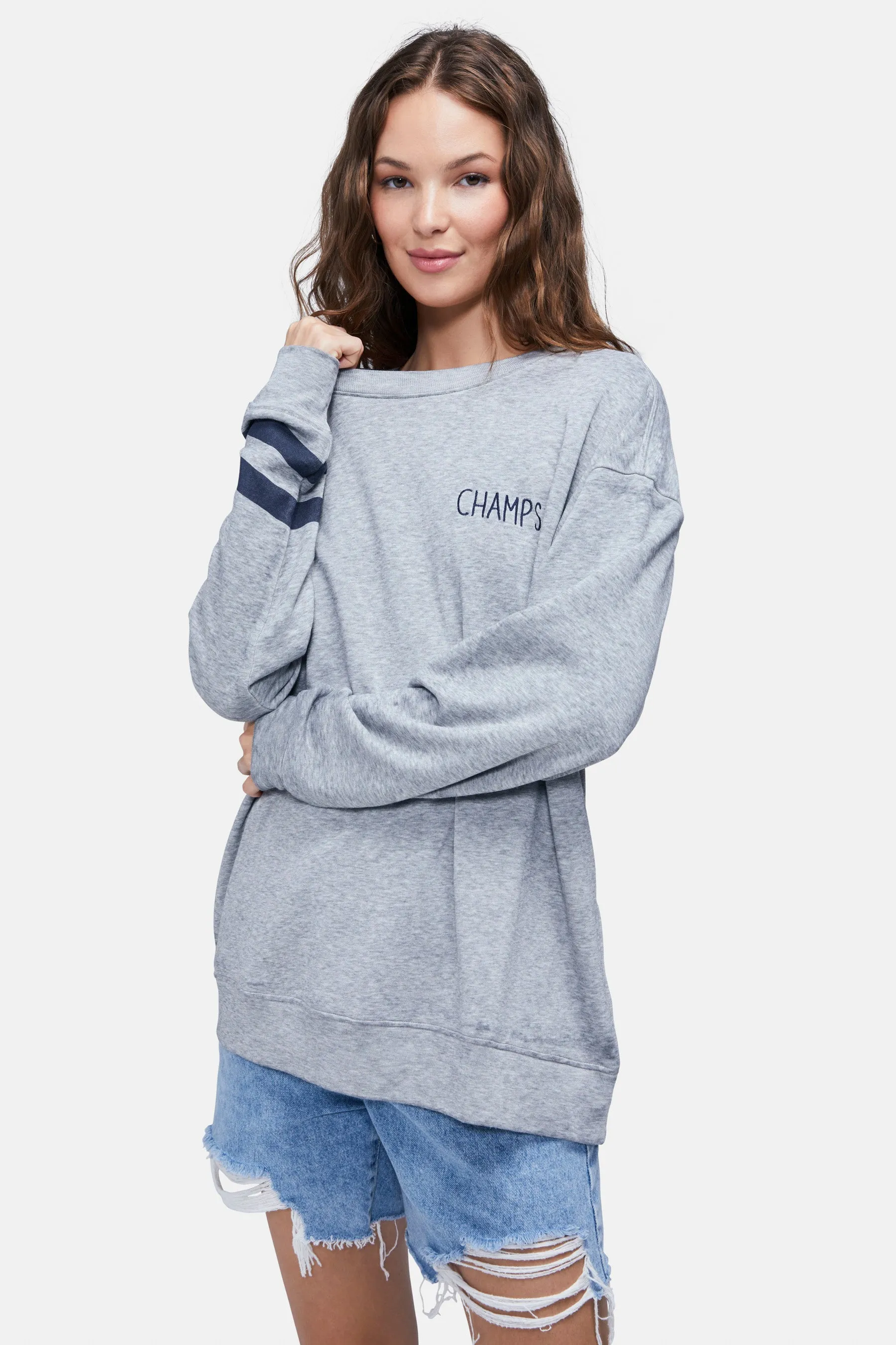 Football Champagne Roadtrip Sweatshirt | Heather