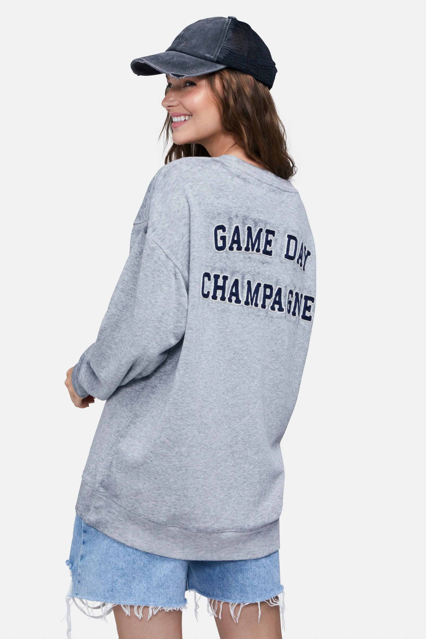 Football Champagne Roadtrip Sweatshirt | Heather