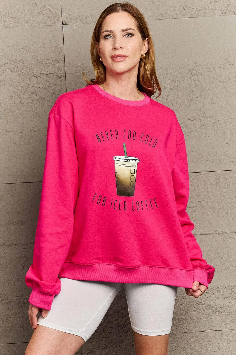 Full Size Round Neck Sweatshirt