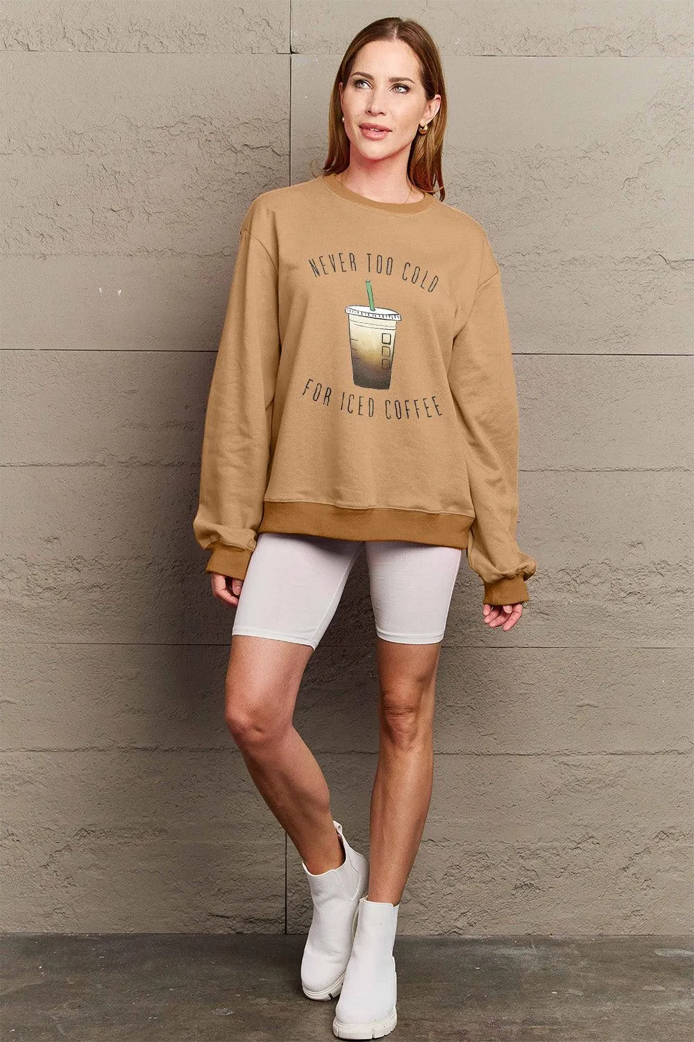 Full Size Round Neck Sweatshirt