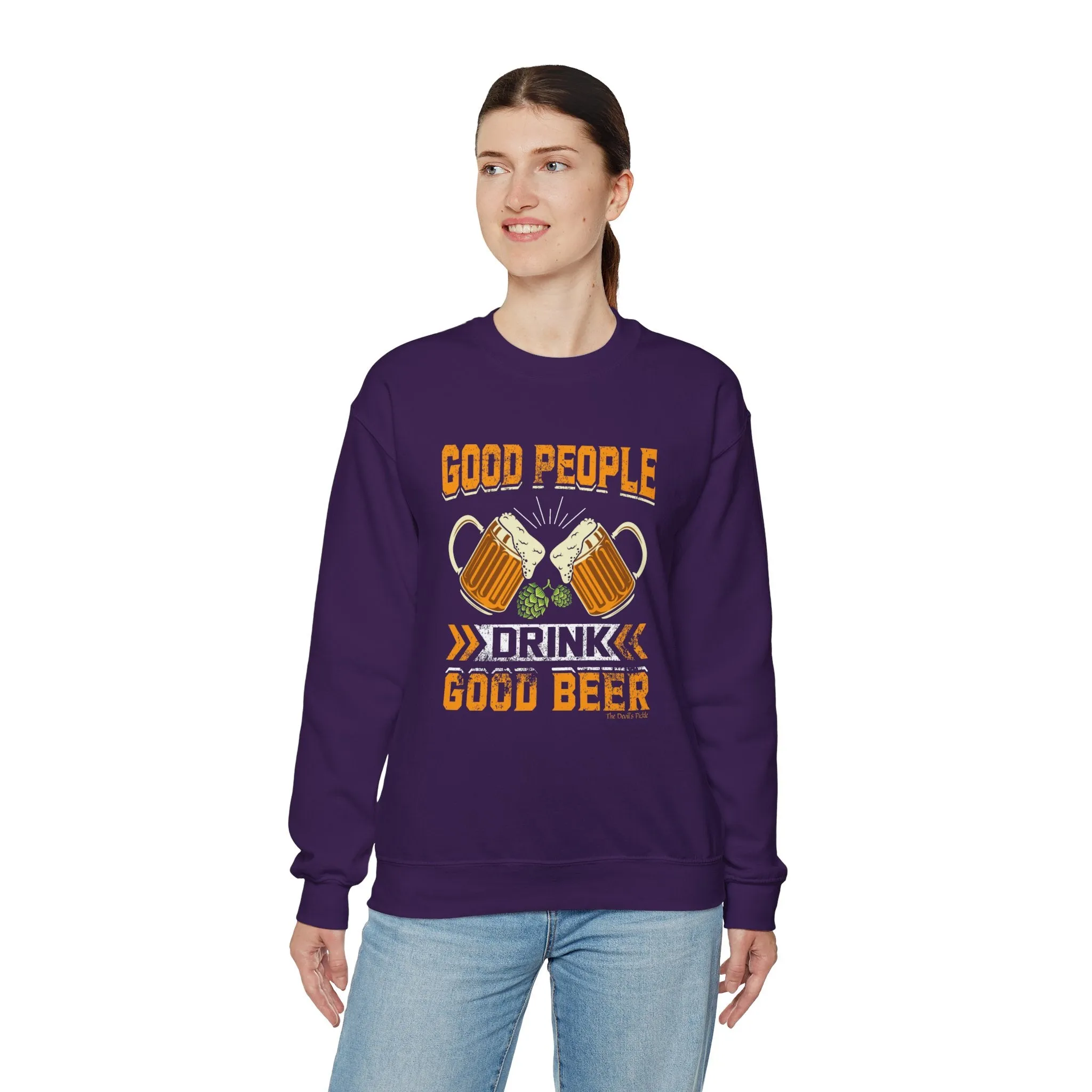 Good People Drink Good Beer Crewneck Sweatshirt