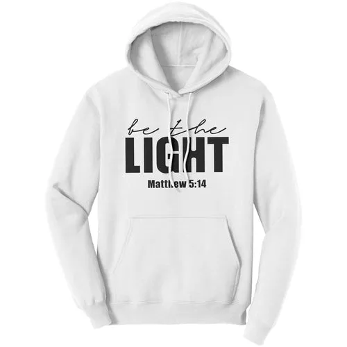 Graphic Hoodie Sweatshirt, be the Light Matthew 5:14 Hooded Shirt