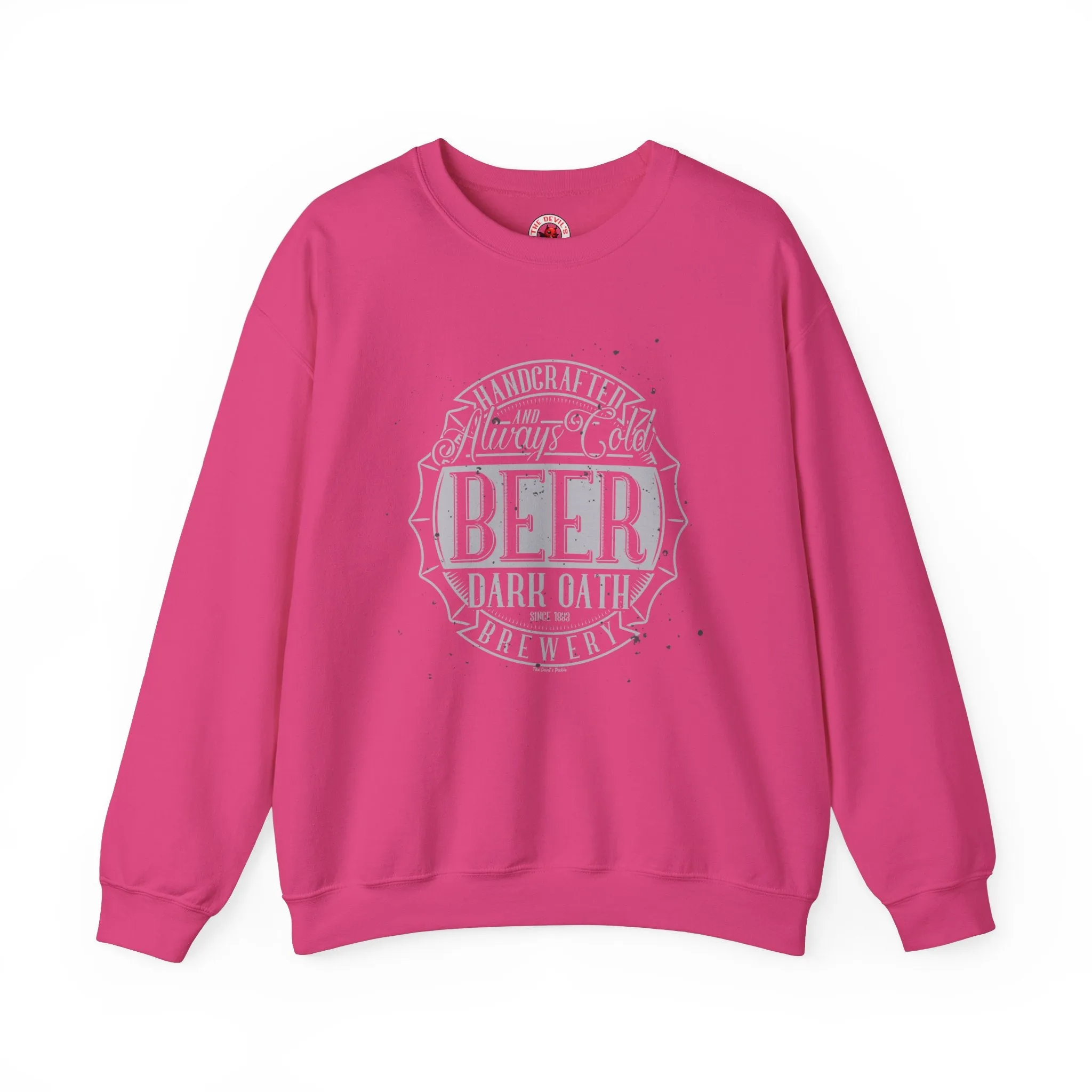 Handcrafted and Always Cold Beer Crewneck Sweatshirt