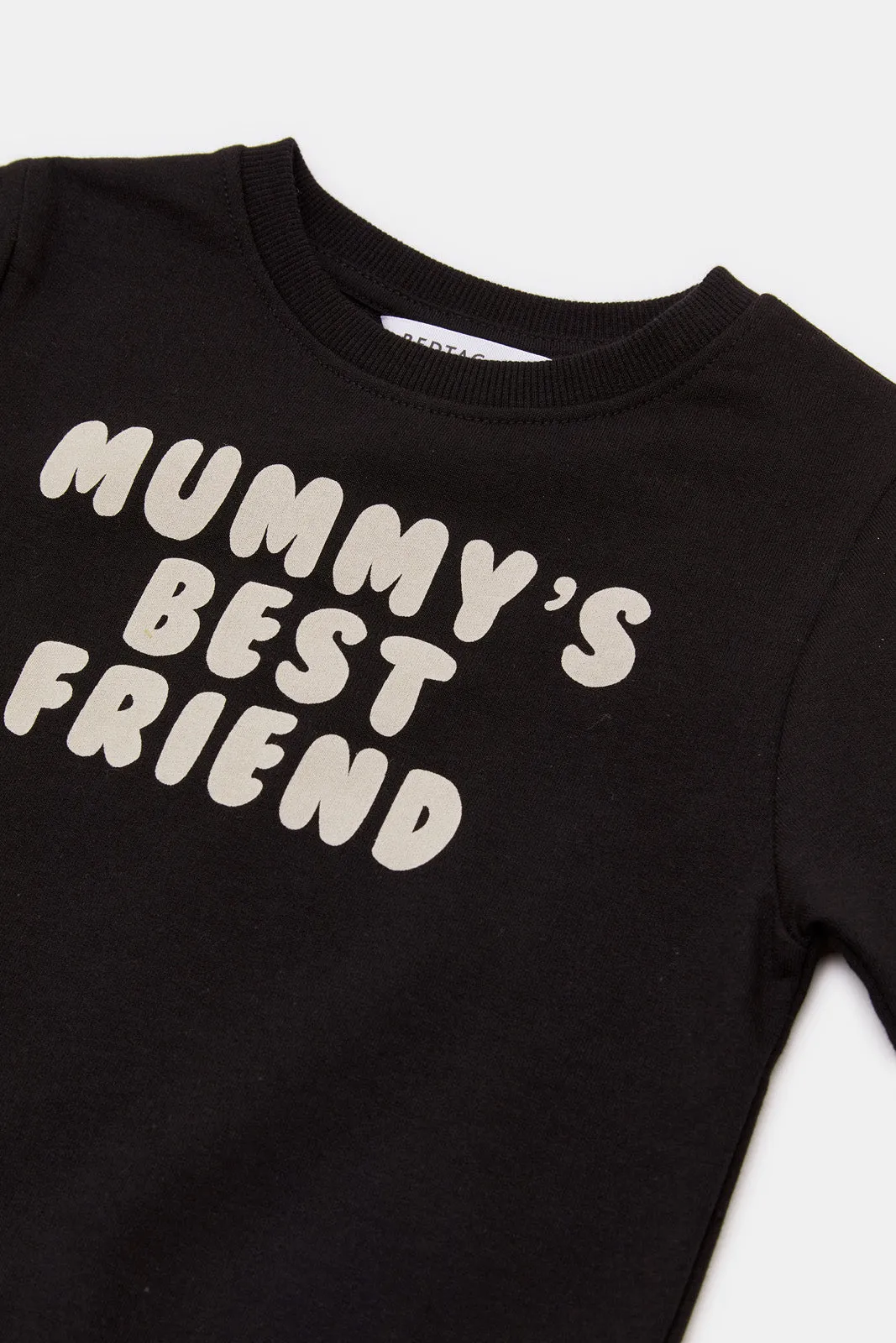 Infant Boys Black Mummy's Best Friend Sweatshirt